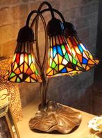 Lampe trompettes style Tiffany, Huis en Inrichting, Lampen | Tafellampen, Gebruikt, Ophalen