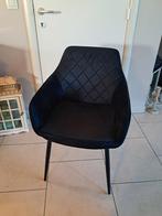 Eetkamerstoelen armstoelen zwart velvet 30 euro per stuk, Dieren en Toebehoren, Ophalen, Zo goed als nieuw