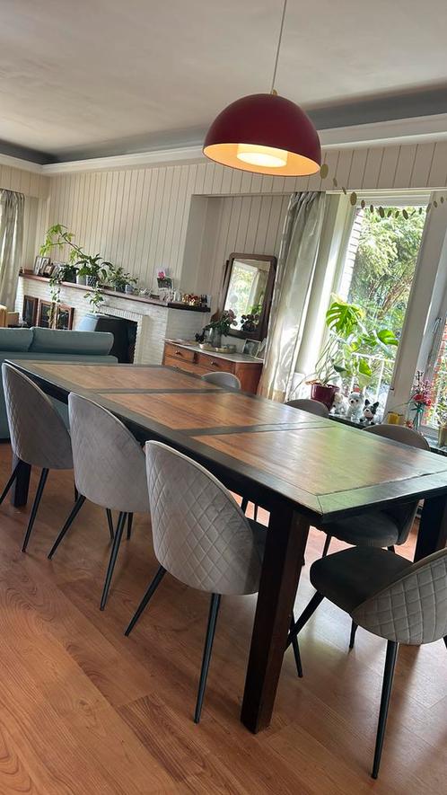 Grote eettafel, koloniale stijl, Huis en Inrichting, Tafels | Eettafels, Zo goed als nieuw, Ophalen
