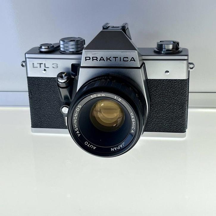 Praktica LTL 3 analoge 35mm SLR camera + Yashinon-DS 50mm, Audio, Tv en Foto, Fotocamera's Analoog, Gebruikt, Spiegelreflex, Overige Merken