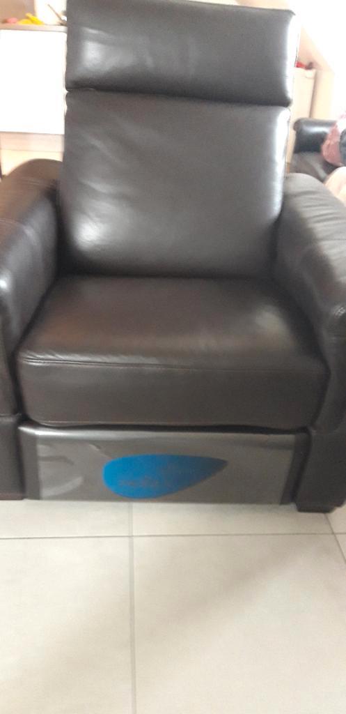 Relaxzetel gratis, Huis en Inrichting, Fauteuils, Zo goed als nieuw, Leer, 75 tot 100 cm, 75 tot 100 cm, Ophalen