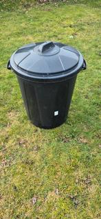 Zwarte ton met deksel, Tuin en Terras, Ophalen