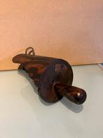 Houten handkandelaar, Antiek en Kunst, Curiosa en Brocante, Ophalen of Verzenden