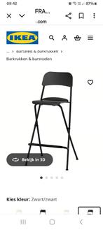Inklapbare hoge stoel zwart, Huis en Inrichting, Ophalen, Zo goed als nieuw, Zwart, Hout
