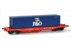 ROCO 46570 wagon porte conteneur P&O sncb époque IV-V ho dc, Hobby & Loisirs créatifs, Trains miniatures | HO, Neuf, Enlèvement ou Envoi