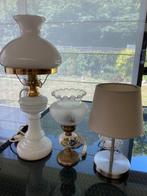 Drie verschillende tafellampen in perfecte staat, Ophalen, Nieuw, Glas