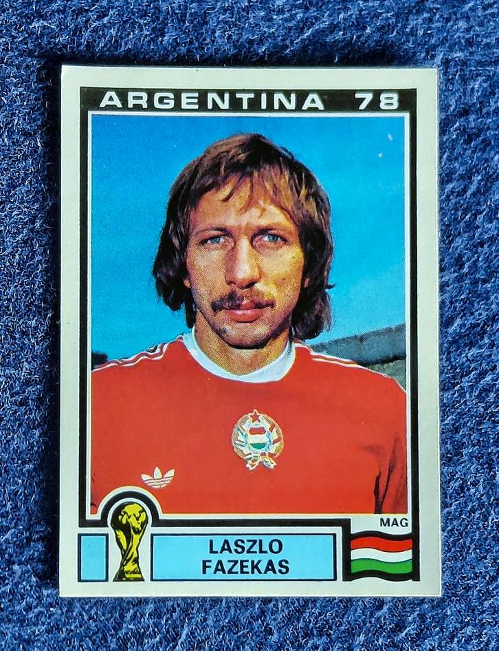 Panini sticker voetbal ' WK Arg 1978 - Laszlo Fazekas ' #74, Hobby en Vrije tijd, Stickers en Plaatjes, Nieuw, Sticker, Ophalen of Verzenden