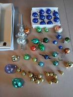 45 oude kerstballen + pijl, Ophalen of Verzenden, Gebruikt