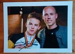Gesigneerde foto van Thibau Nys en Sven Nys., Sport en Fitness, Wielrennen, Verzenden