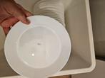 Witte borden Ikea 120 st, Huis en Inrichting, Keuken | Servies, Ophalen, Zo goed als nieuw, Bord(en)