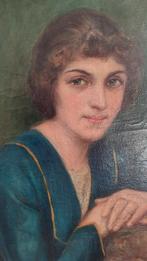 Portret uit het einde van de negentiende eeuw, olieverf op d, Antiek en Kunst, Ophalen