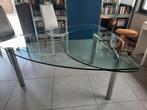 glazen designtafel, Huis en Inrichting, Overige vormen, Design, Zo goed als nieuw, Ophalen