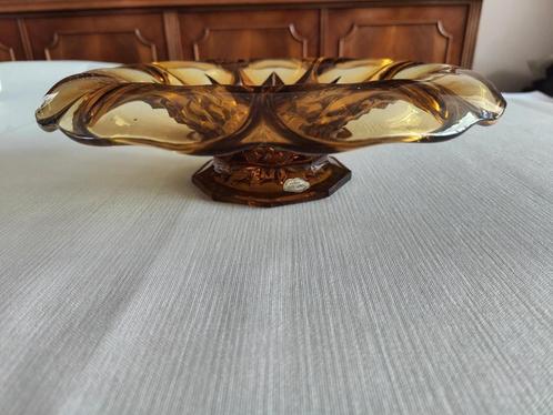 Glazen schaal, Huis en Inrichting, Woonaccessoires | Schalen en Manden, Zo goed als nieuw, Schaal, Rond, Glas, Ophalen