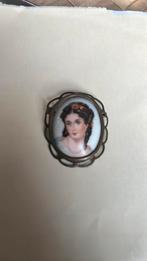 une ancienne broche en porcelaine de Limoges 1920-1930, Enlèvement ou Envoi