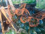 Vlinderset in cortenstaal, een echte EYECATHER vd tuin!!, Ophalen