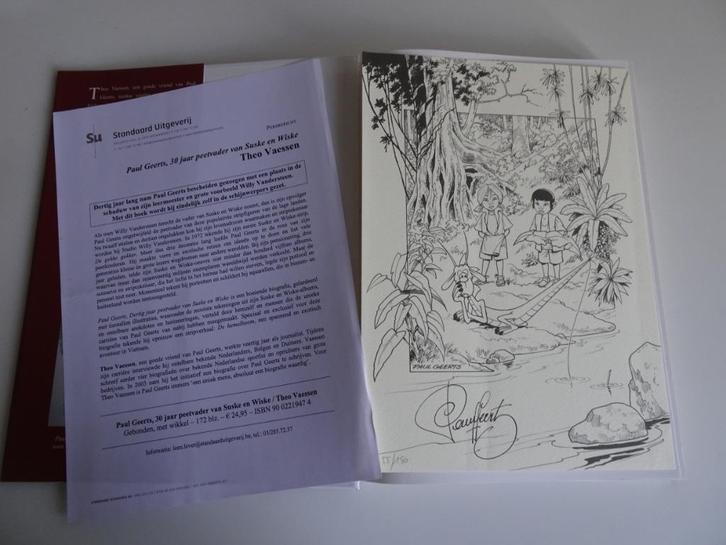 Suske en Wiske Paul Geerts Vandersteen 2x gesigneerd!, Boeken, Stripverhalen, Nieuw, Ophalen of Verzenden