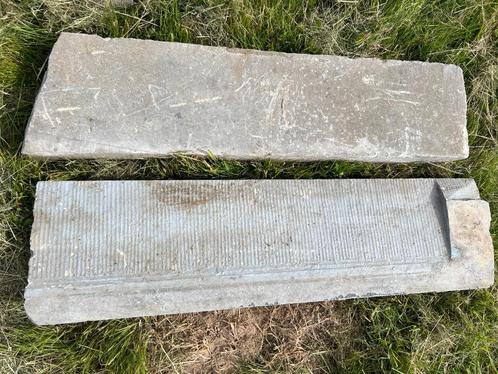 2 drempels in blauwe steen, Doe-het-zelf en Bouw, Vloerdelen en Plavuizen, Gebruikt, Overige typen, Steen of Klei, Ophalen