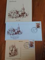 OLV kerk Assebroek, eendaags enveloppe,briefkaart en folder, Ophalen