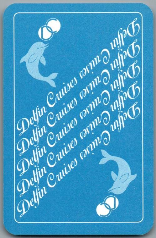 carte à jouer - LK8641 - Delphin Cruises, Collections, Cartes à jouer, Jokers & Jeux des sept familles, Comme neuf, Carte(s) à jouer