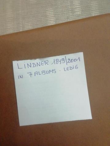BELGIË 7 Lindner albums 1849 /2001 ledig 