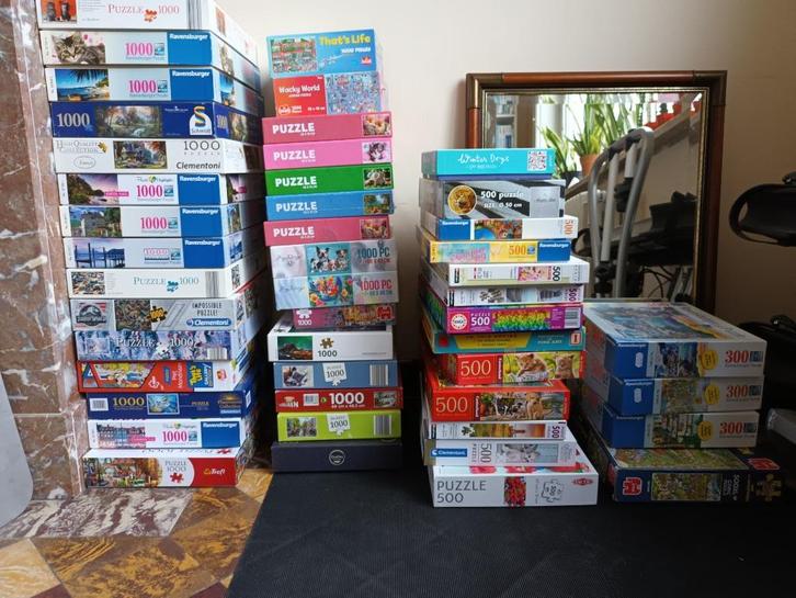 puzzels 500 en 1000 stukjes, Hobby en Vrije tijd, Denksport en Puzzels, Zo goed als nieuw, Legpuzzel, 500 t/m 1500 stukjes, Ophalen of Verzenden