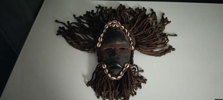 Oud Afrikaans Dan-masker - Ivoorkust., Antiek en Kunst, Kunst | Beelden en Houtsnijwerken, Ophalen
