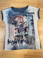 T- shirt Geisha, maat 36 ( eerder 38), Comme neuf, Manches courtes, Taille 38/40 (M), Bleu