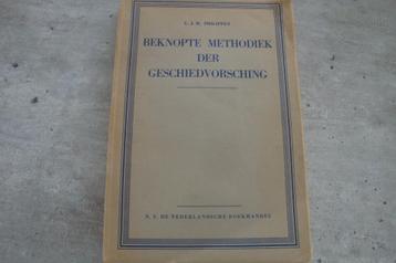 BEKNOPTE METHODIEK DER GESCHIEDVORSCHING beschikbaar voor biedingen