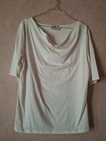 Off-white Thelma & Louise Top met Watervalhals Maat XL beschikbaar voor biedingen