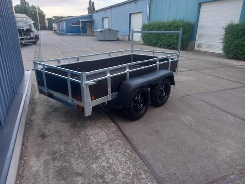 nieuwe gegalvaniseerde dubbelas aanhangwagen met neuswiel, Auto diversen, Aanhangers en Bagagewagens, Nieuw, Ophalen