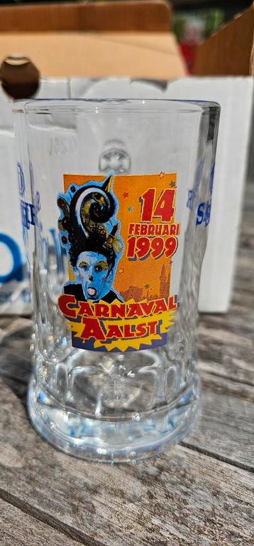 Aalst Carnaval 1999 - set 5 bierglazen Safir beschikbaar voor biedingen