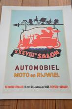 Affiche publicitaire originale du salon de l'automobile de 1, Publicité, Utilisé, Enlèvement ou Envoi, Rectangulaire vertical