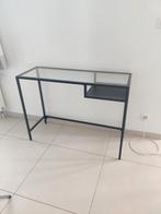 Ikea metalen Laptoptafel met glazen blad, Enlèvement, Comme neuf, Bureau