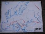 Ancienne carte d'école EUROPE, Enlèvement ou Envoi, Géographie