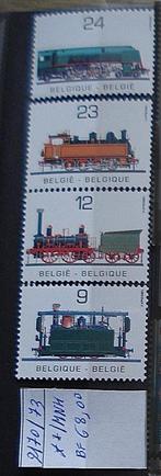 BELGIË 2170/73 **/mnh, Postzegels en Munten, Verzenden, Orginele gom, Postfris, Treinen