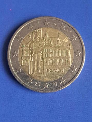 2010 G Allemagne 2 euros Brême Karlsruhe, Envoi, Allemagne, 2 euros, Monnaie en vrac