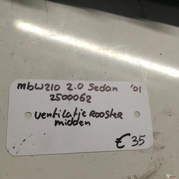 Mercedes W210 2001  sedan   2500062  Luchtrooster midden beschikbaar voor biedingen