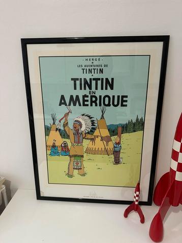 Tintin en amerique Serigraphie escale, Enlèvement ou Envoi