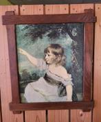 Reproduction jeune fille avec cadre en bois, Maison & Meubles, Accessoires pour la Maison | Cadres, Bois, Enlèvement