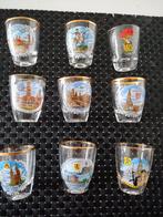 Borrelglaasjes complete set 9 stuks Belgische steden, Verzamelen, Ophalen of Verzenden, Nieuw, Borrel- of Shotglas