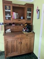 Buffet Art Déco en chêne des années 1930, Avec tablette(s), 100 à 150 cm, Utilisé, Chêne