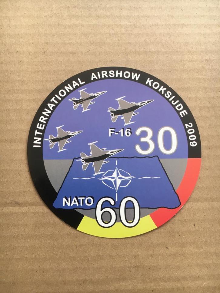Sticker : International Airshow Koksijde 2009 - 40Sqn., Verzamelen, Luchtvaart en Vliegtuigspotten, Nieuw, Overige typen, Ophalen of Verzenden