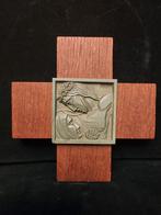 Vintage, houten Art Deco kruis, Antiek en Kunst, Ophalen of Verzenden