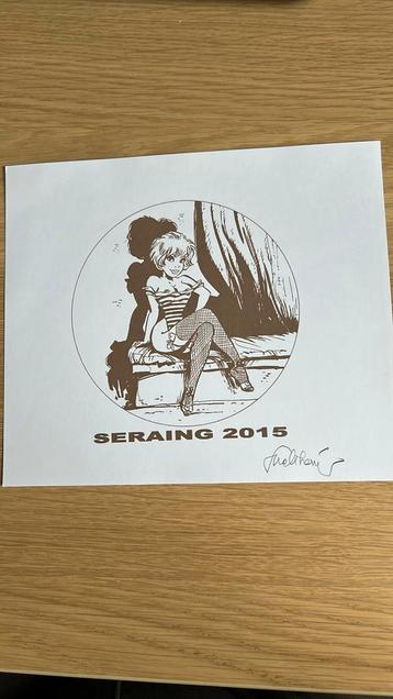 Walthéry Natacha (ex-libris) signé 2015, Enlèvement ou Envoi, Neuf