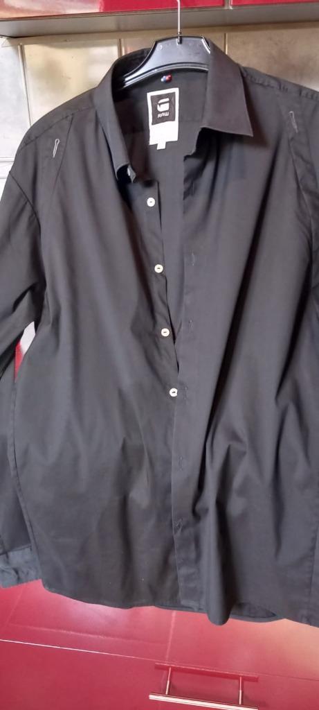 CHEMISE HOMME G STAR RAW, Kleding | Heren, Overhemden, Zo goed als nieuw, Overige halswijdtes, Zwart, Ophalen of Verzenden