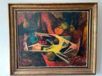 Peinture de Maurice Schelck, grande composition moderne, Antiquités & Art, Art | Peinture | Moderne, Enlèvement ou Envoi