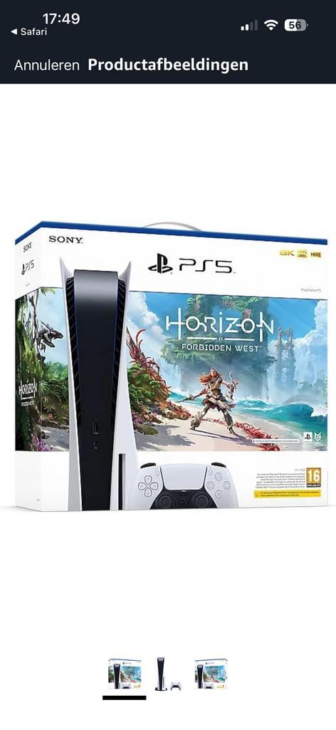 Ps5 forbidden west edition met Seagate Fire cuda 530 M.2-SSD, Games en Spelcomputers, Spelcomputers | Sony PlayStation 5, Zo goed als nieuw