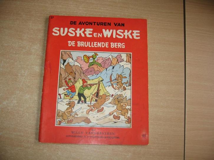Suske en Wiske : De brullende berg - 1e druk uit 1956., Boeken, Stripverhalen, Gelezen, Eén stripboek, Ophalen of Verzenden