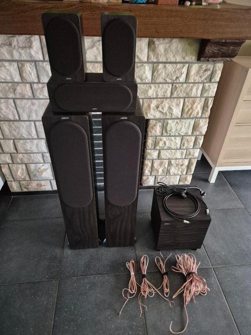 Jamo 5.1 S426 Surround Speaker Set + Subwoofer 200W, Audio, Tv en Foto, Luidsprekerboxen, Zo goed als nieuw, Complete surroundset