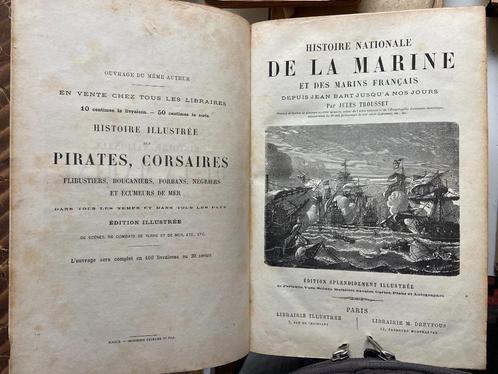 ‎Histoire nationale de la marine & des marins français ~1890, Antiquités & Art, Antiquités | Livres & Manuscrits, Enlèvement ou Envoi